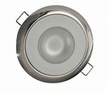 Luz de teto Lumitec Mirage LED em aço inoxidável polido