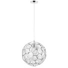 Luz de teto Modway Strive Geometric Inox Steel 39cm