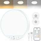 Luz de teto ShunFSC 6W recarregável com sensor de movimento remoto