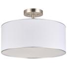 Luz de teto VONLUCE 46 cm Drum Shade Nickel Finish
