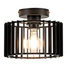 Luz de teto Zlepmlla Industrial Black Iron Cage 23cm