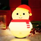 Luz de torneira de silicone Colorful Life Snowman LED recarregável