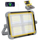 Luz de trabalho ERAY LED recarregável com painéis solares 9000mAh cinza