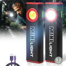Luz de trabalho LED lexall 1600 lumens Mini Magnetic Ruby Red