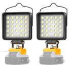 Luz de trabalho LED sem fio 96W 10000LM para Dewalt 20V com porta USB