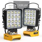 Luz de trabalho LED sem fio MTiolHig 60W 6000Lm para Dewalt 20V