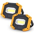 Luz de trabalho LED T-SUN recarregável 30W 2000LM à prova d'água, pacote com 2 unidades