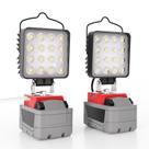 Luz de trabalho LED Wokelux 76W 10000LM USB Type-C, pacote com 2
