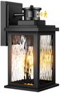 Luz de varanda externa VIANIS Motion Sensor impermeável preto
