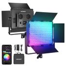 Luz de vídeo de painel LED Neewer PL60C RGB 60W 23000Lux 2500K-10000K