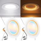 Luz embutida LED Sunco Lighting de 6" 12W 1000LM regulável Luz embutida LED Sunco Lighting de 6" 12W 1000LM regulável