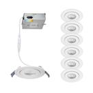 Luz embutida LED WAC Lighting Lotos 4 polegadas 9W 700lm 120-277V Pacote 6 Luz embutida LED WAC Lighting Lotos 4 polegadas 9W 700lm 120-277V Pacote 6