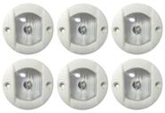 Luz Espelho De Popa Lancha Branco Em Led 12v Kit 6 Un