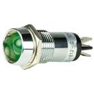 Luz indicadora piloto BEP 12V LED verde 9/16 furo