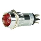 Luz indicadora piloto BEP 12V LED vermelho 9/16 furos 3/16-9/32