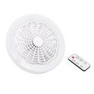 Luz LED com Ventilador de teto com controle remoto - Bivolt cor branco