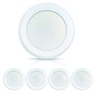 Luz LED ECOELER 16,5 W 6" de alumínio de baixo perfil 5000K