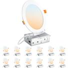 Luz LED embutida de teto DINGLILIGHTING 15 cm 12 W 110 V regulável