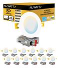 Luz LED embutida NUWATT 6" 1050LM regulável 5CCT