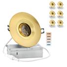 Luz LED embutida POPANU 4" regulável 5 CCT dourada