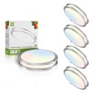 Luz LED embutida redonda ASD de 14", 21 W 120 V, regulável, pacote com 4