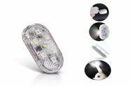 Luz Led Interior Carro Recarregável Toque Branca Rgb P/ Teto