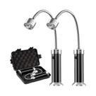 Luz LED Magnética Ajustável 360° para Churrasco - 2 Peças Portáteis