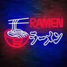 Luz LED Neon Sign Noodle Ramen para decoração de parede 40x22cm