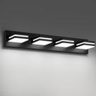 Luz LED para banheiro JZEKVN 4-Light 68cm 6000K Metal Black Luz LED para banheiro JZEKVN 4-Light 68cm 6000K Metal Black