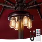 Luz LED recarregável com controle remoto para guarda-sol OPOIRA