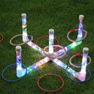 Luz LED Ring Toss Game MOLACHI para exterior e interior 28x13x22cm