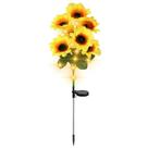Luz LED Solar De Simulação De Girassol Com 7 Cabeças Para Jardim, Quintal, Gramado, Lâmpada Noturna,