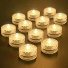 Luz LED submersível HL Warm White Warm Waterproof 12 unidades