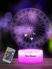 Luz Nocturna 3D Rueda de la Fortuna Nice Dream con Control Remoto y 16 Colores