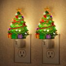 Luz Nocturna Briignite Árbol de Navidad 3000K Enchufe 2 Unidades