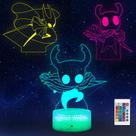 Luz Nocturna LED de Ilusión 3D Hollow Knight WYDCAA RGB