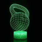 Luz noturna 3D Abstrata Colorida Touch Control Remote USB