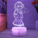 Luz noturna 3D Astolfo USB com controle remoto de 16 cores Luz noturna 3D Astolfo USB com controle remoto de 16 cores