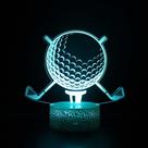 Luz noturna 3D Bowling Golf LED Colorful Touch Control