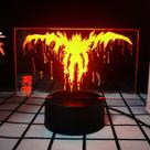 Luz noturna 3D Death Note Light Yagami L Shinigami Ryuk Luz noturna 3D Death Note Light Yagami L Shinigami Ryuk