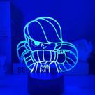 Luz noturna 3D LED Brawls Stars Edgars Color Changing Kids Luz noturna 3D LED Brawls Stars Edgars Color Changing Kids