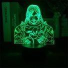 Luz noturna 3D LED Death Stranding Sam Porter Bridges Anime