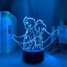 Luz noturna 3D LED Seu nome muda de cor para crianças
