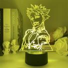 Luz noturna 3D LED Seven Deadly Sins proíbe a mudança de cor