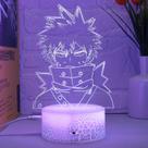 Luz noturna 3D My Heros Academias com controle remoto