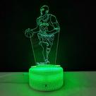 Luz noturna 3D Star Kobe Crackle Colorful Touch USB 5V