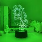 Luz noturna 3D USB Charlotte Yuuri Naoko Acrílico ABS 5V
