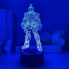 Luz noturna 3D USB Kamens Riders Revi Fox Emperor Saint Blade F Luz noturna 3D USB Kamens Riders Revi Fox Emperor Saint Blade F