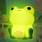 Luz noturna Attivolife Cute Frog Silicone Recarregável Kid