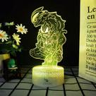 Luz noturna Belial Jedd Ultraman Modelo 3D Seven Color Light